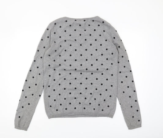 Womens UK Size 14 Maison Scotch Grey Pullover Jumper