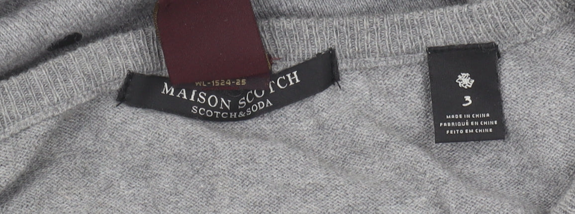 Womens UK Size 14 Maison Scotch Grey Pullover Jumper