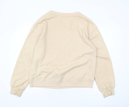 Abercrombie & Fitch Women's Beige Pullover Sweatshirt, M