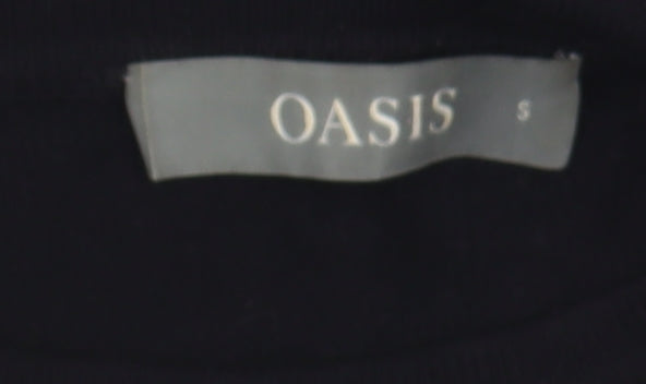 Womens UK Size S Oasis Black Pullover Jumper