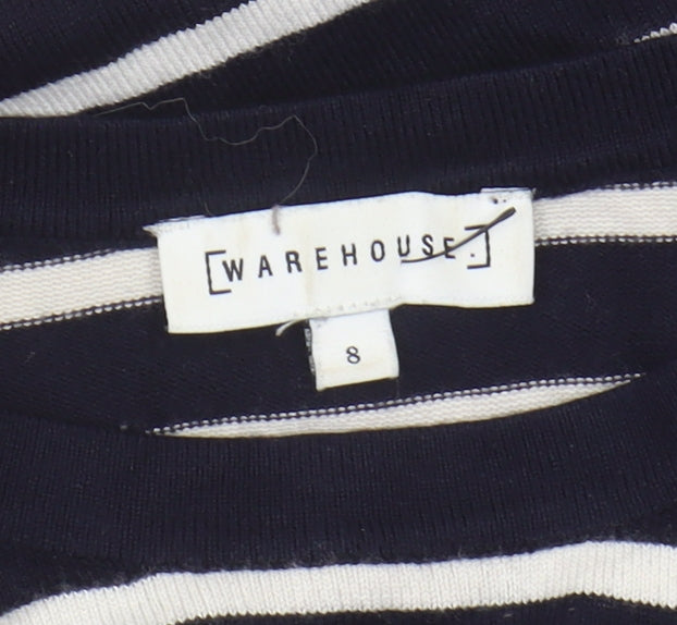 Womens UK Size 8 Warehouse Black Pullover Jumper