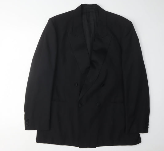 Mens UK Size 44 Austin Reed Regular Black Suit Tuxedo