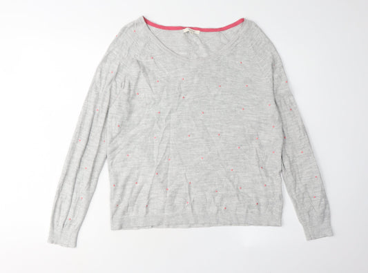 Womens UK Size 10 White Stuff Grey Pullover Jumper