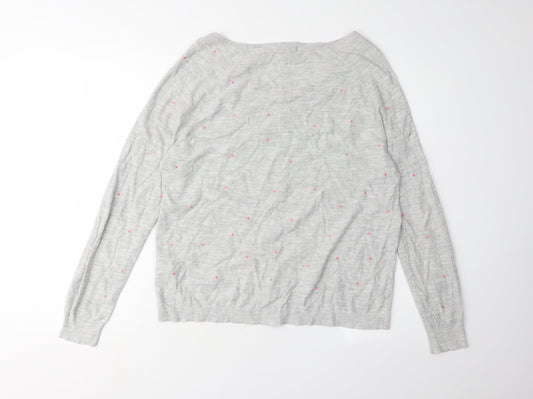 Womens UK Size 10 White Stuff Grey Pullover Jumper