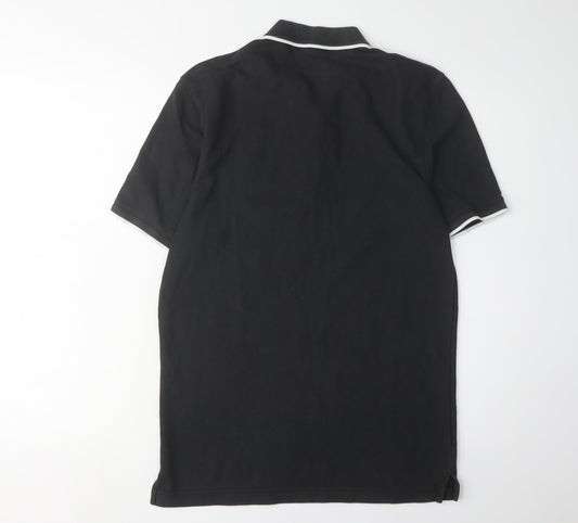 Reebok Men's Black Polo Shirt, Size M, Casual