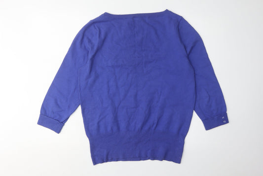 Womens UK Size Size:18 Red Herring Blue Pullover Jumper