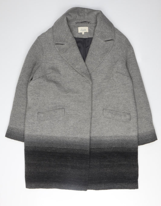 Womens UK Size 16 Linea Grey Overcoat