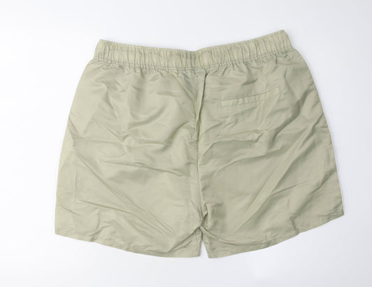 Collusion Men's Beige 2XL Casual Nylon Shorts