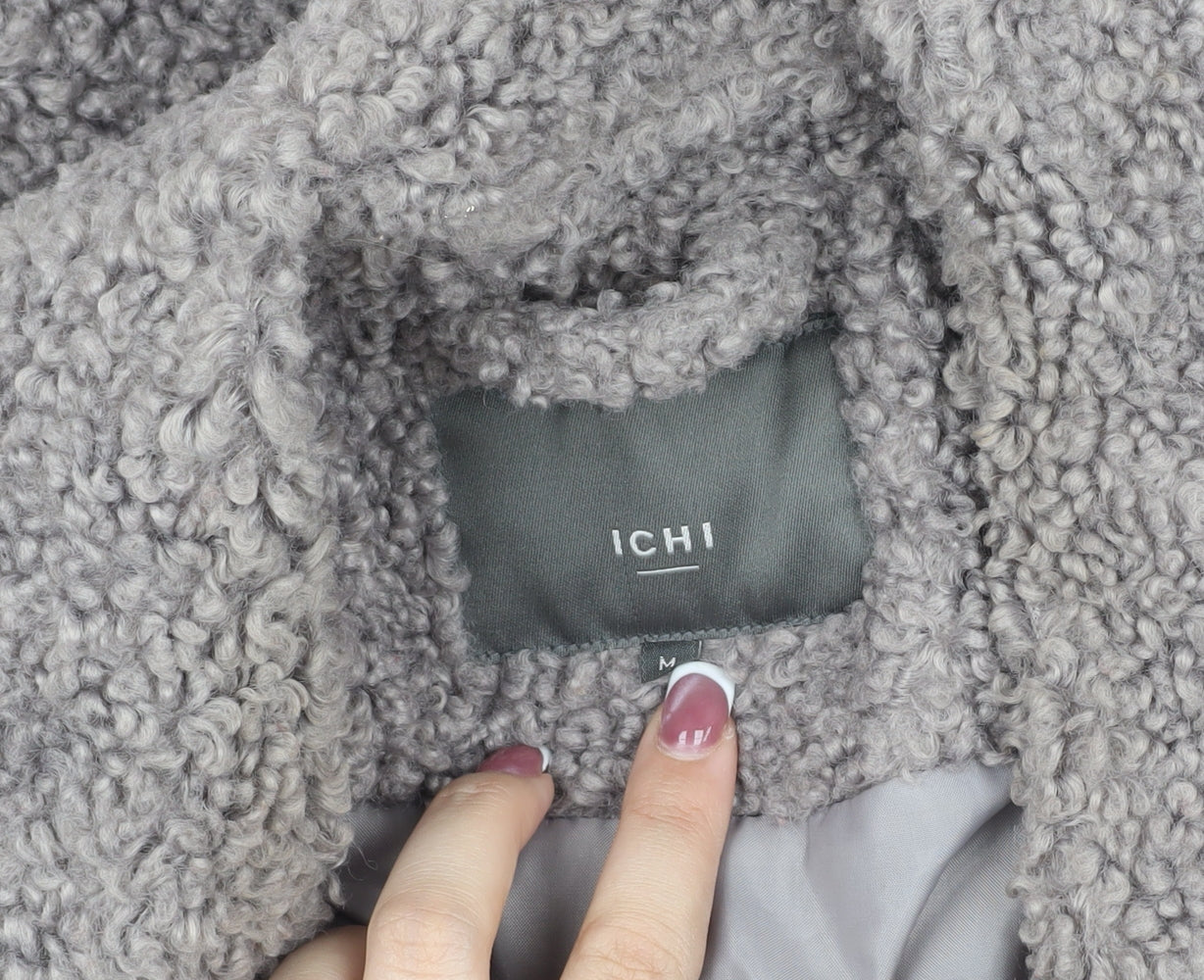 Womens UK Size M ICHI Grey Basic Jacket