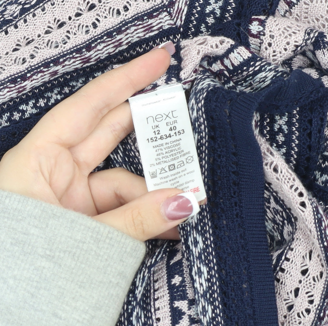 Womens UK Size 12 NEXT Multicoloured Pullover Jumper