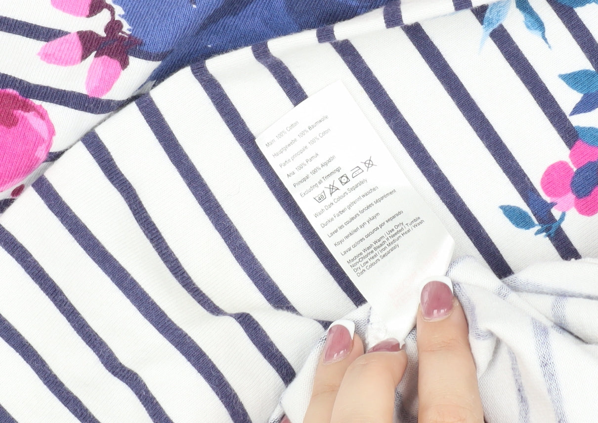 Joules Women's Multicoloured Floral Shift Dress Size 10