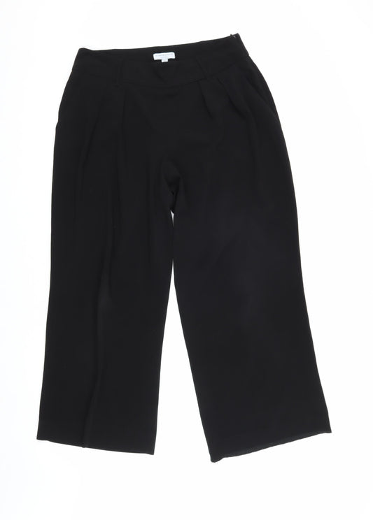 Womens UK Size M Katherine Barclay Regular Fit Casual Workwear Black Trousers