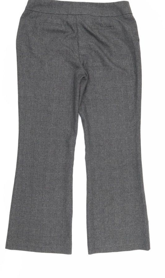 Womens UK Size 14 Evie Regular Fit Dress Pants Grey Trousers