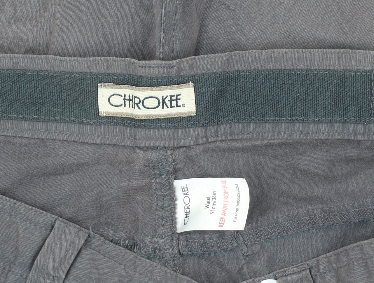 Cherokee Men's Grey Cargo Shorts - M, 91 cm - Casual Wear