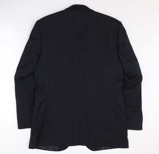 Mens UK Size 40 Karl Jackson Regular Blue Suit Jacket