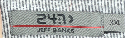 Jeff Banks Men's 2XL Blue V-Neck Pullover Jumper