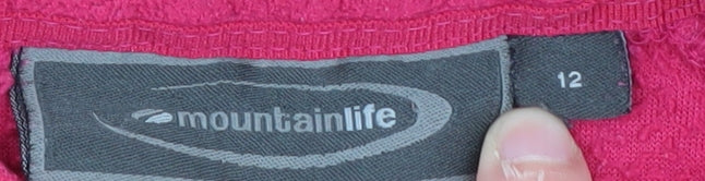 Womens UK Size 12 Mountainlife Pink Pullover Sweatshirt