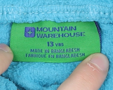 Mountain Warehouse Boys' Blue 13 Years Hooded Fleece Hoodie