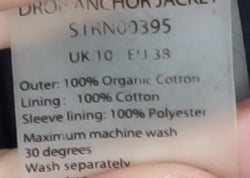 Womens UK Size 10 Seasalt Yellow Rain Coat