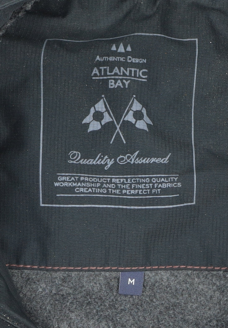 Atlantic Bay Men's Black Hooded Puffer Jacket M