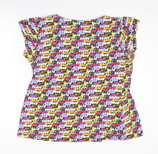 Womens UK Size 14 Mistral Multicoloured Basic T-Shirt