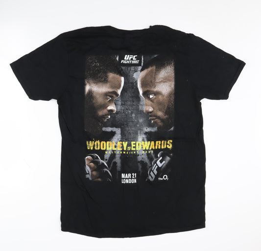 UFC Men's Black Sports T-Shirt L