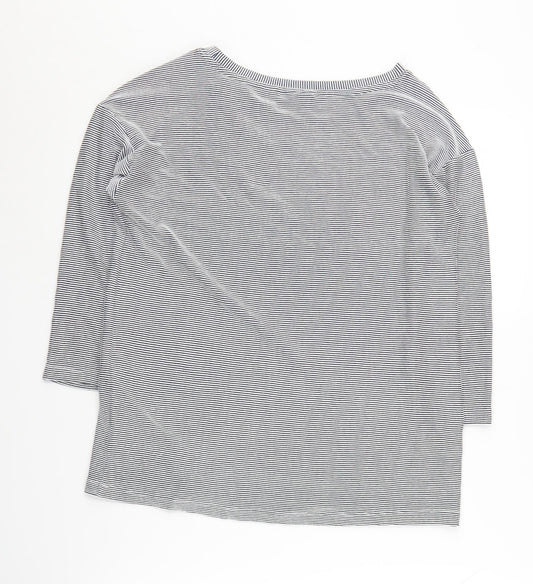 Christian Siriano Women's M Striped Boat Neck Jumper