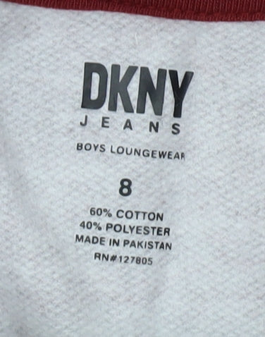 DKNY Unisex Striped Hoodie Multicoloured Size 8