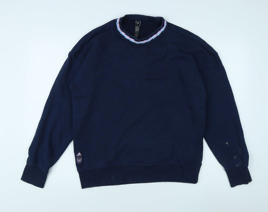 Additional front view of Adidas Blue Sweatshirt unisex s