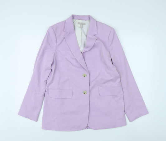 Womens UK Size S H&M Purple Basic Jacket