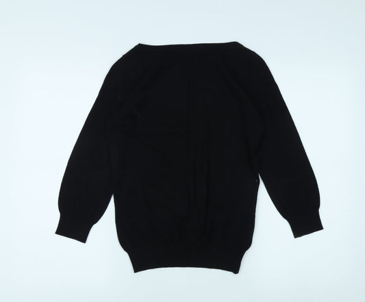 Womens UK Size 8 NEXT Black Pullover Jumper