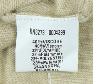 A X Paris Women's Beige Zebra Sequin Jumper S/M