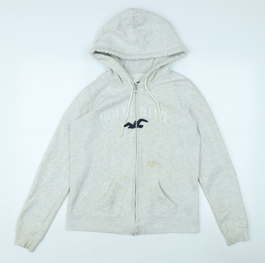Womens UK Size XS Hollister Grey Basic Jacket