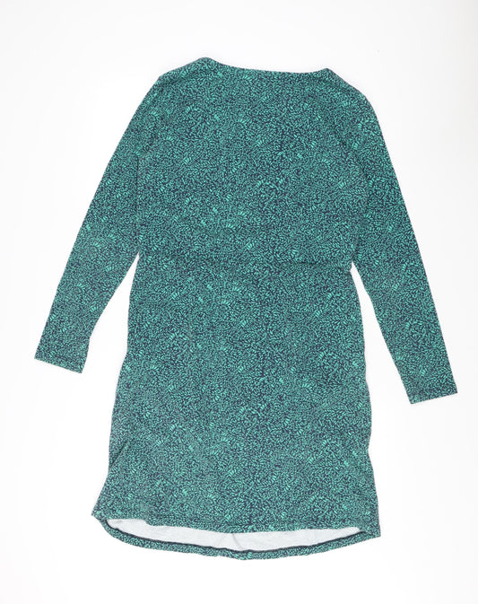 Lily & Me Women's Blue Floral Shift Dress, Size 12