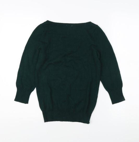 Womens UK Size XS Old Navy Green Pullover Jumper