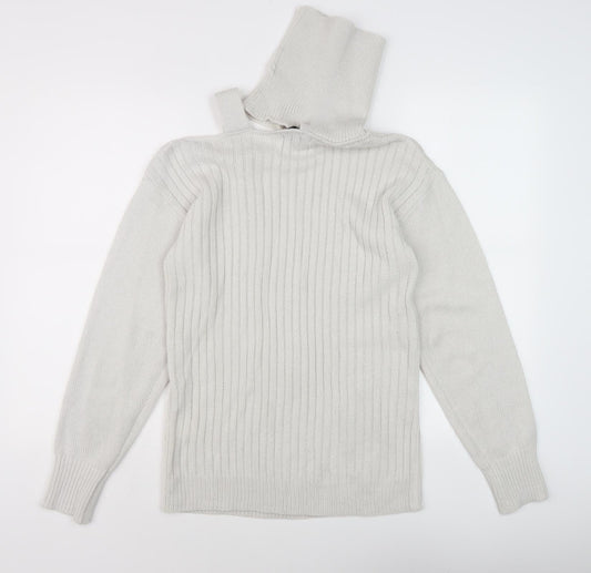 Womens UK Size S MissLook Ivory Pullover Jumper