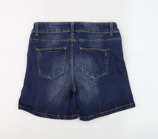 Jacqueline de Yong Women's Blue Bermuda Shorts 2XS