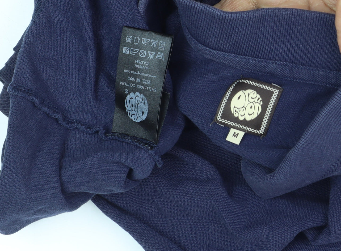 Pretty Green Men's Blue Polo Shirt, Size M, Casual Wear