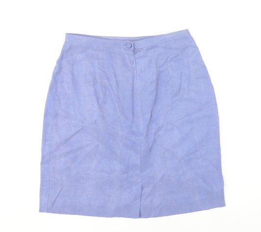 Monsoon Women's Purple Knee-Length Pencil Skirt Size 12