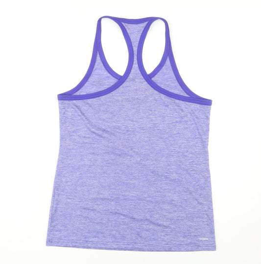 Adidas Women’s Purple Tank Top - Small, Breathable Gym Training