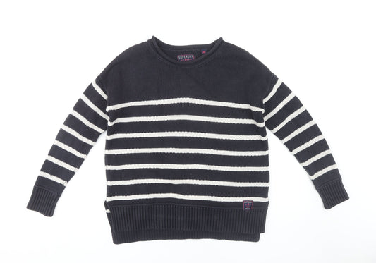 Womens UK Size S Superdry Black Pullover Jumper