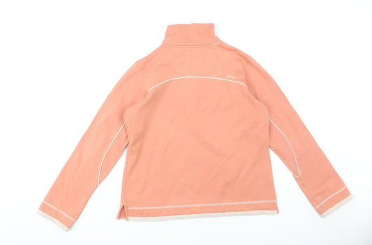 Womens UK Size 12 Fat Face Pink Henley Sweatshirt
