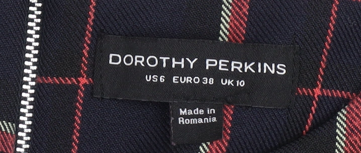 Dorothy Perkins Women's Plaid Shift Dress Size 10