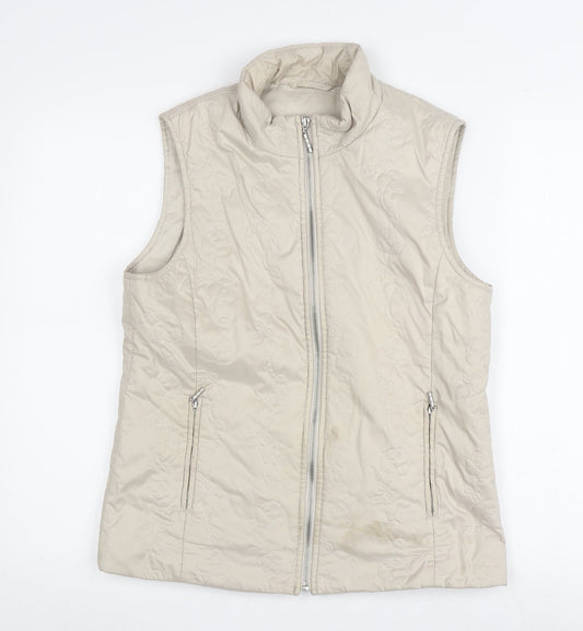 Womens UK Size 12 DASH Beige Basic Jacket