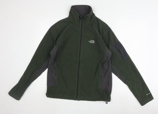 Additional front view of The North Face Men's Green S Basic Full Zip Jacket