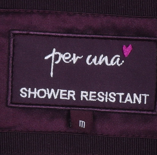 Per Una Women's Red Quilted Hooded Waistcoat M