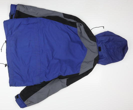 Active by Cross Men's Blue Hooded Anorak Jacket L