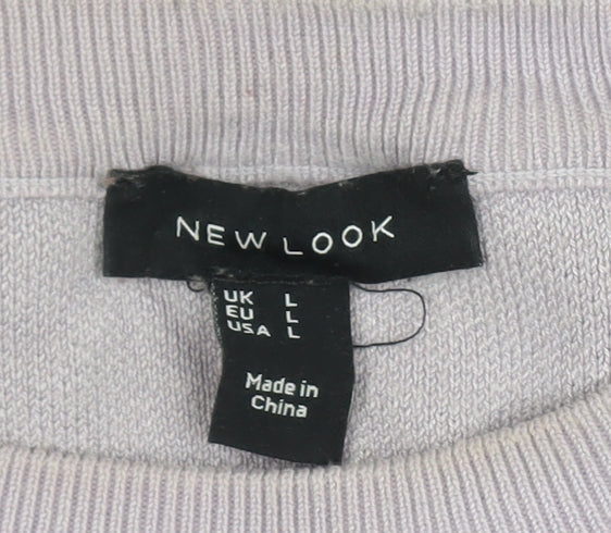 Womens UK Size L New Look Multicoloured Pullover Jumper
