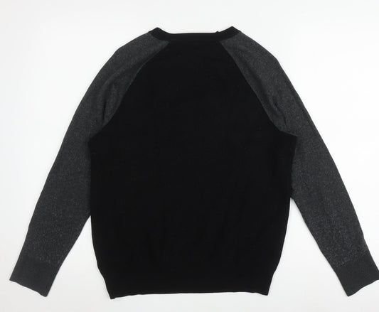 Banana Republic Men's Black Wool Pullover Jumper L