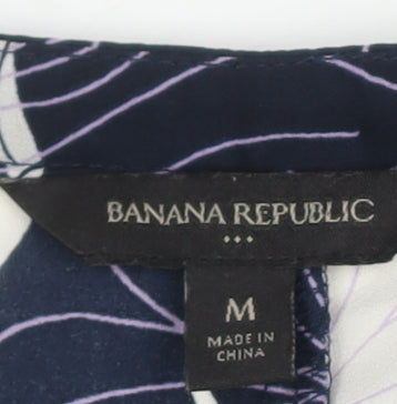 Banana Republic Women's Floral Blouse Multicoloured M